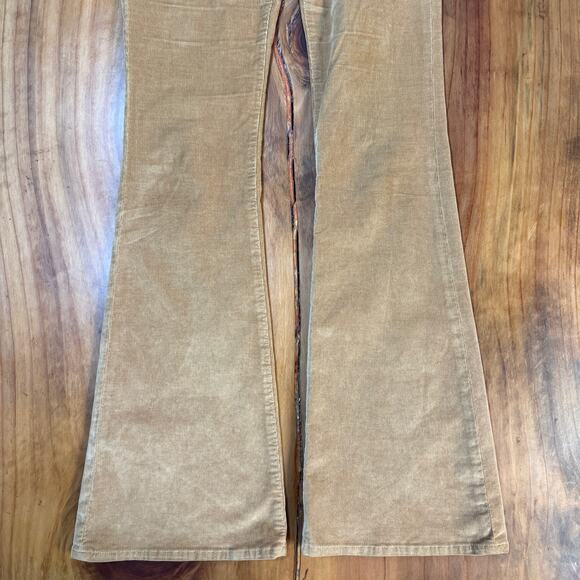 Frame Denim Women's Corduroy Pants 28 Le high Flare Zip Fly Stretch Cotton RR7 - Picture 2 of 8